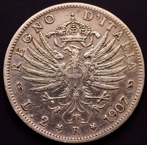 Italy lire 1907 vittorio - ,