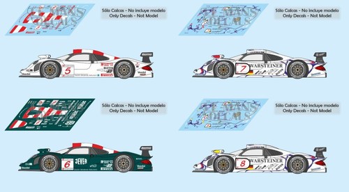 Decals porsche 911 gt1 - 911, gt