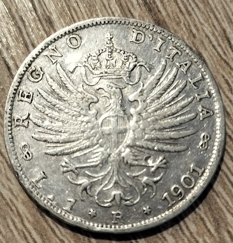 Lira 1901 aquila sabauda non - 1,