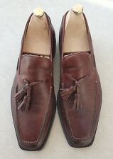 Fratelli PELUSO Mocassins Tassel Loafers 8,5/42,5  Cuir marron