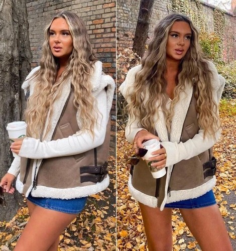 Zara marrone contrasto finto - zara,
