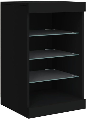 Credenza con luci led - luci, nera