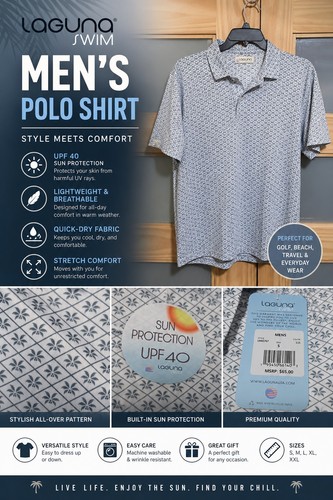 Polo uomo laguna swim upf - uomo,