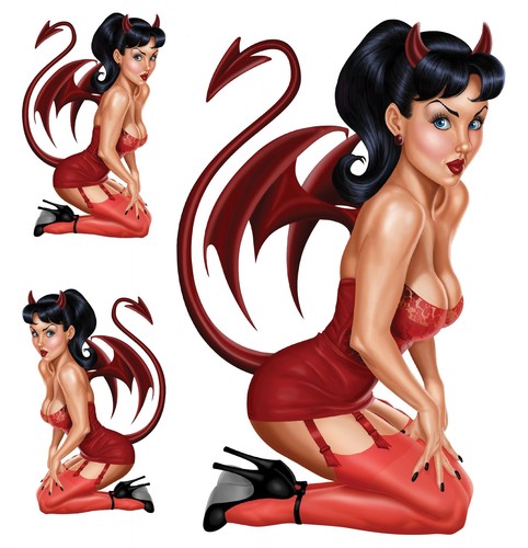 Set adesivi lethal threat sexy - adesivi,