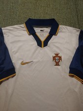 Maglia Portogallo Nike 1998/2000 Portugal Vintage Bianca Dri Fit 