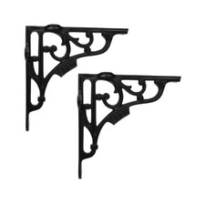 Staffa Scaffale 2 Pezzi Nero