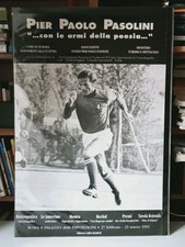 PIER PAOLO PASOLINI CON LE ARMI DELLA POESIA ROMA 1992 POSTER PLAKAT AFFICHE