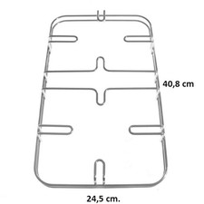 Griglia 2 fuochi in acciaio