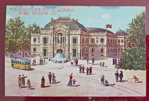 Cartolina milano esposizione - cartolina,