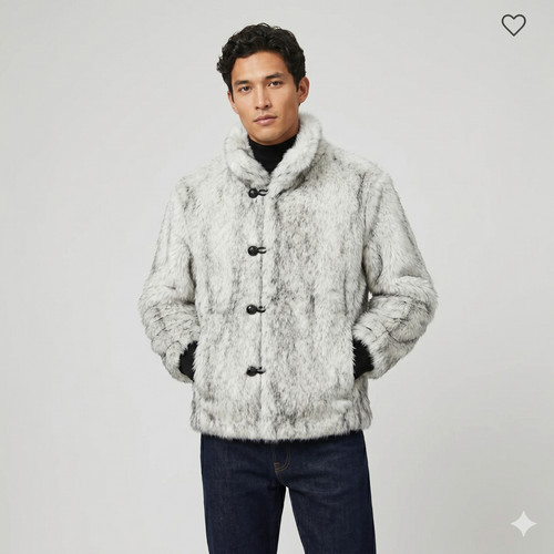 Giacca uomo ecopelliccia - ecopelliccia, |