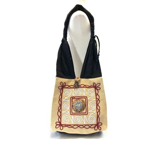 Borsa donna tracolla ricamata
