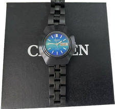 Orologio da donna vintage Citizen automatico quadrante blu in acciaio...