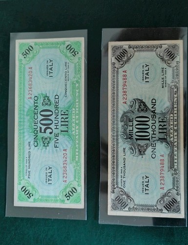 Lotto banconote am lire - 2,