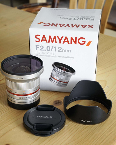 Obiettivo samyang 12mm 0 - obiettivo, f2.0
