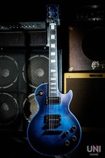 Gibson Custom Shop Les Paul Custom F Satin Blue Widow USA 2017 Chitarra elettrica