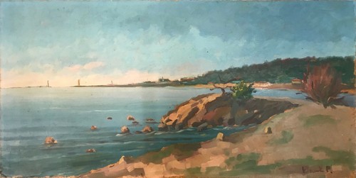 Dipinto olio tavoletta - su,