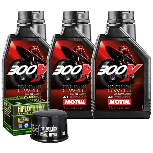 Kit tagliando olio motul 300v - kit,