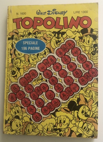 Topolino 1600 numero tondo - topolino, *numero