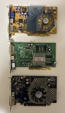 Stock 3 Schede grafiche retro computer