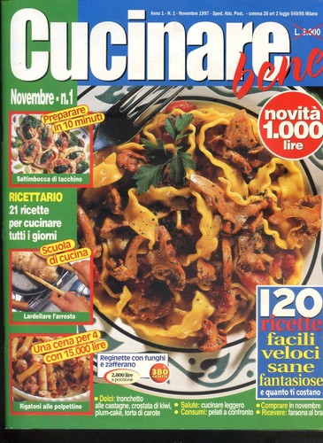 1997 cucinare bene anno 1 - -,