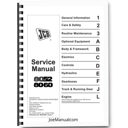 Jcb 8052 8060 - 8060, mini