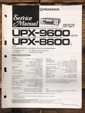 Pioneer UPX-8600 UPX-9600 Car