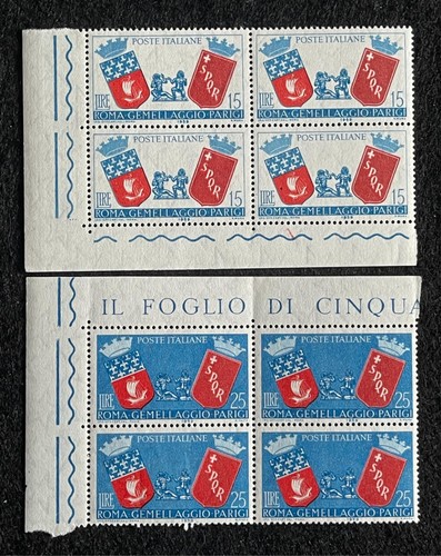 Italia 1959 gemellaggio roma - italia,