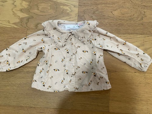 Top zara beige floreale con - beige,