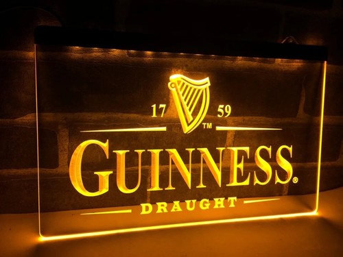 Panneau lumineux guinness led - panneau,