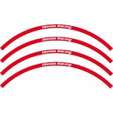 kit cerchi adesivi ruota anteriore e posteriore Blackbird Honda Racing rosso