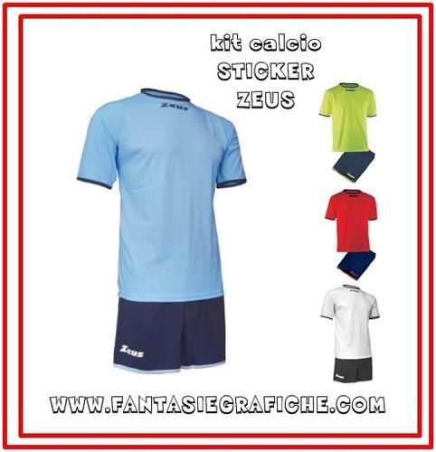 Zeus kit calcio sticker muta - calcio,