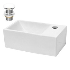 Lavabo in ceramica bianco