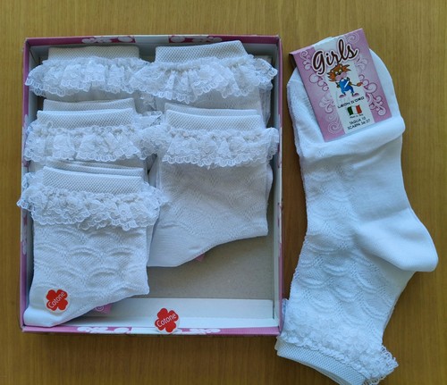 Paia calzini corti bimba con - paia,