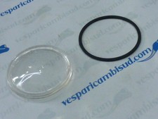 VETRO + GUARNIZIONE KM VESPA 50 FARO TONDO Vesparicambisud