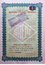 MILANO 1947 * AZIONE STORICA AUTENTICA PANIFICI COMUNALI