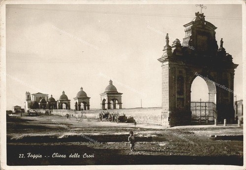 Ea79 cartolina foggia - cartolina, foggia,chiesa