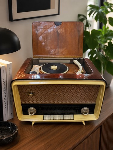 Radiofonografo vintage - radiofonografo,