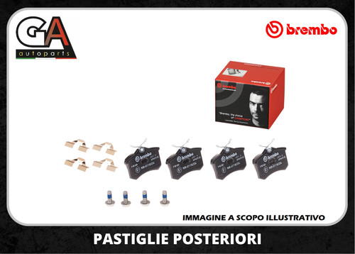 Pastiglie freno posteriori - pastiglie, vw