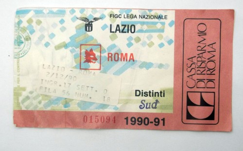 Lazio roma 1990 - lazio, biglietto