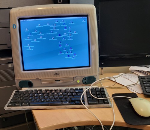 Apple imac teal computer - imac,
