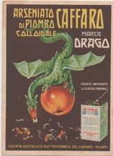 CAFFARO-DEPLIANT PUBBLICITARIO ARSENIATO DI PIOMBO COLLOIDALE-MARCA DRAGO#149
