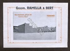 Brochure Ramella & Bert Lavori in cemento Asfalti Tettipiani Piastrelle anni '20