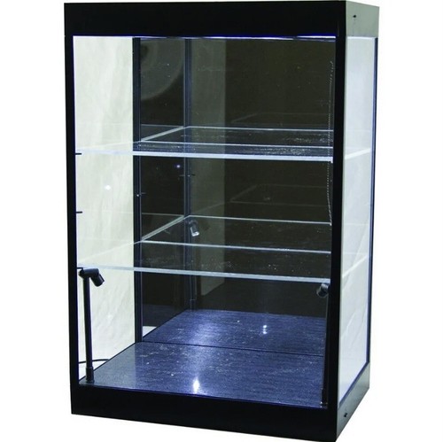 Vetrina espositore led nero - vetrina,