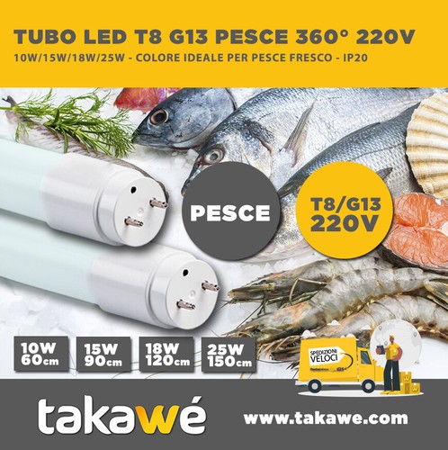G13 tubo led 360 - t8,