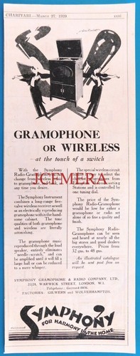 Symphony gramophone radio - 'symphony',