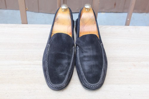 Mocassin church daim - bleu, 7