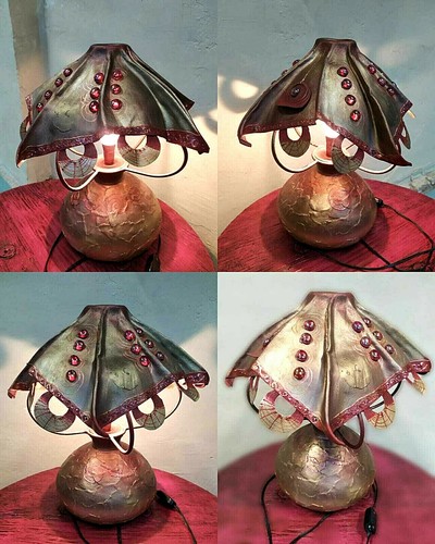 Lampada tavolo artigianale - lampada,