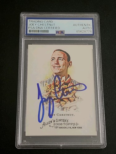 Carta joey chestnut firmata - carta,
