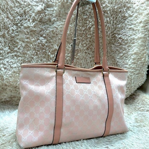Gucci tote bag rosa tela - tote,