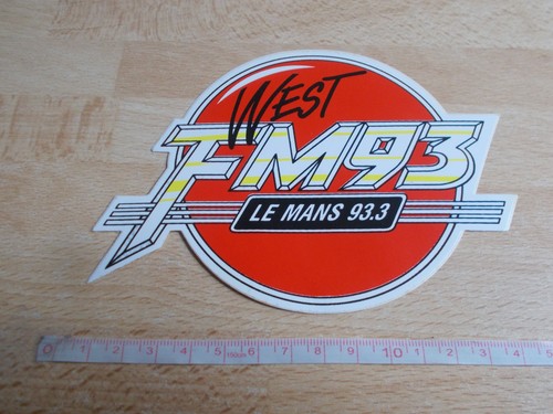 Autocollant radio west fm 93 - autocollant,